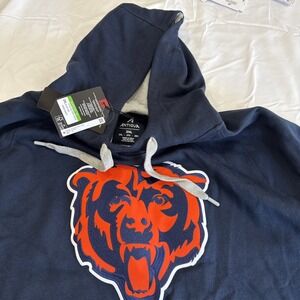 NWT Antigua 2XL VTG Premium CHICAGO BEARS LOGO HOODIE BLUE